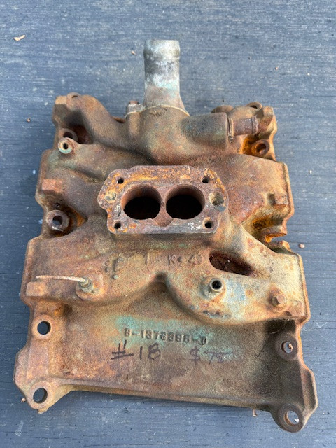Used 225V6 intake manifold #18