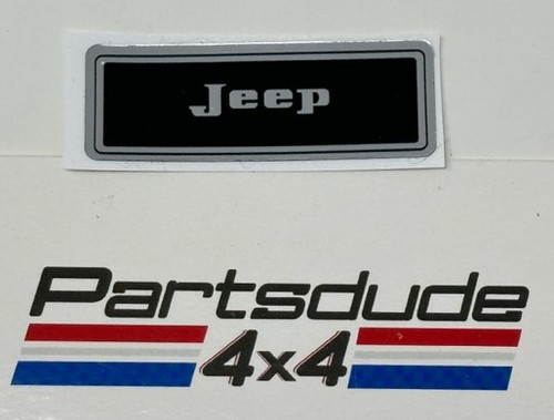 Jeep logo rectangular decal, EACH