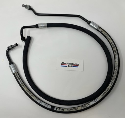 Power steering hose set, pressure and return for 225 V6 w/ PS