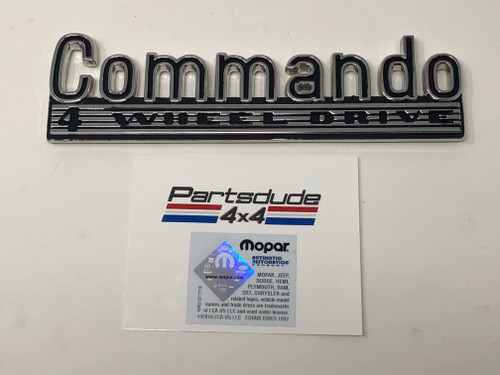 Jeep Commando Emblem
