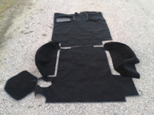 Carpet kit, 1972/73 Jeep Commando, black cut pile