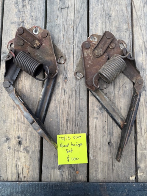 Used hood hinge set, C104 Jeep Commando