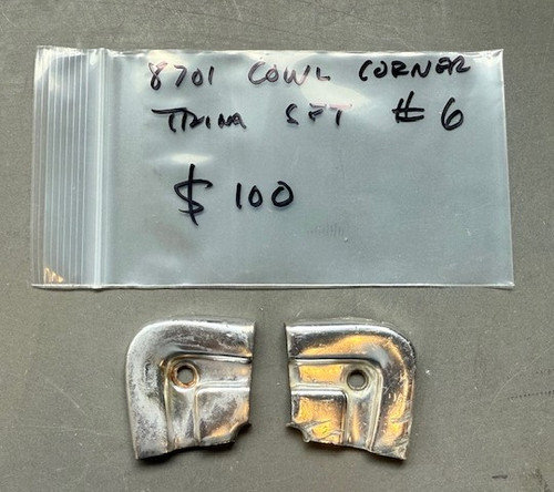 Used Jeepster cowl corner trim set #6
