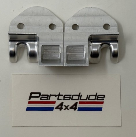Convertible top latch plate set LH/RH, CNC machined aircraft aluminum