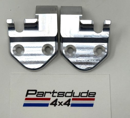 Convertible top latch plate set LH/RH, CNC machined aluminum