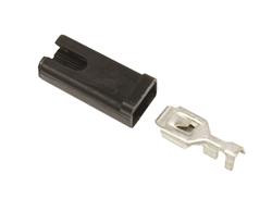 Single plug housing and terminal for bayonet type series 56 connections