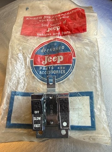 NOS wiper/washer switch, Jeepster/Commando