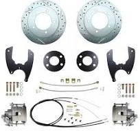 Disc brake conversion, AMC 20, drilled and slotted rotors