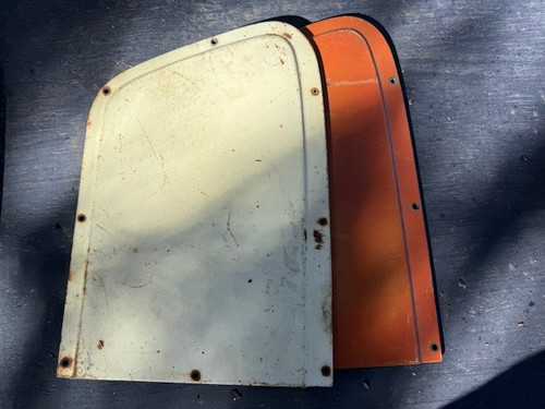 Used LH door panel without armrest clip rectangular hole