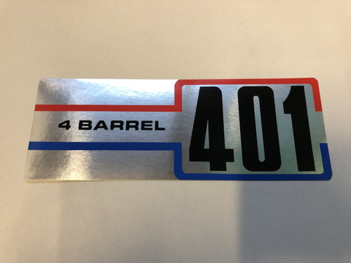 Decal 401 4 barrel