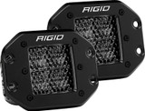 RIGID D-Series PRO Midnight Edition, Spot Diffused, Flush Mount, Pair - 212513BLK