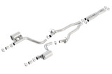 Borla 2015 Dodge Charger Hellcat 6.2L V8 ATAK Catback Exhaust w/ Valves No Tips Factory Valance - bor140667