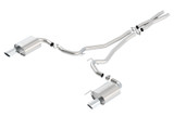 Borla Atak S Cat-Back 15-17 Ford Mustang GT 5.0L V8 MT/AT 2.5in pipe 4in tip - bor140591