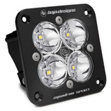 Baja Designs Squadron Sport Work/Scene Pattern Black Flush Mount LED Light Pod - Clear - baj551006