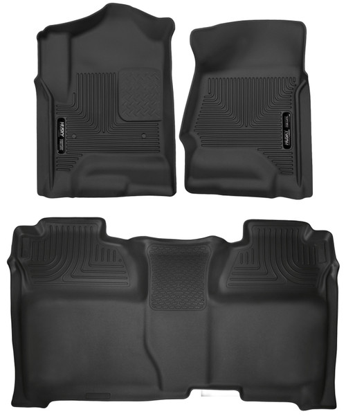 Husky Liners 53908 X-act Contour - Front & 2nd Seat Floor Liners - 53908