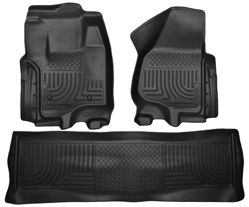 Husky Liners 99711 Weatherbeater - Front & 2nd Seat Floor Liners (Footwell Coverage) - 99711
