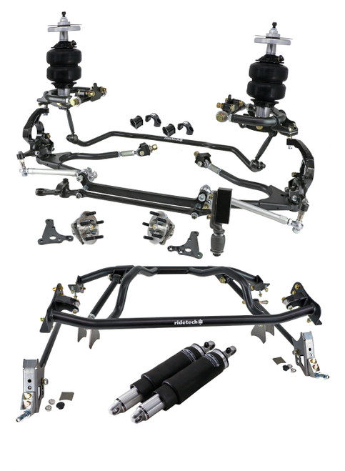 Ridetech 12280296 HQ Air Suspension System with hub spindles for 1961-1965 Falcon. - 12280296