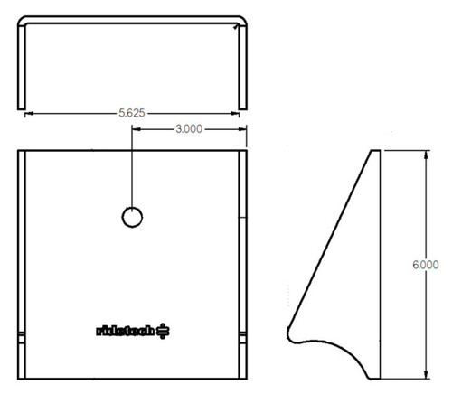 Ridetech 90000001 Weld-on rear lower air spring bracket for 3" axle housing, uncoated. - 90000001
