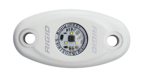 RIGID A-Series LED Light, High Power, Cool White, White Housing, Single - 480213