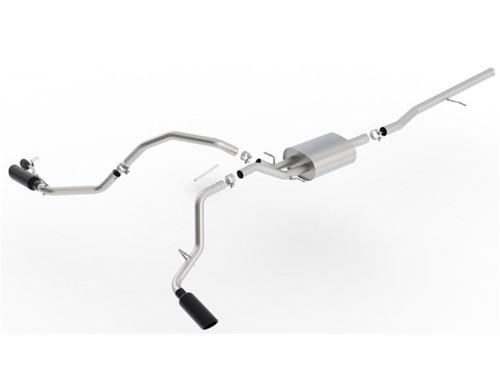 Borla 14-18 Chevrolet Silverado 1500 AT/MT 4DR SS S-Type Catback Exhaust Black Chrome Tip - bor140545BC