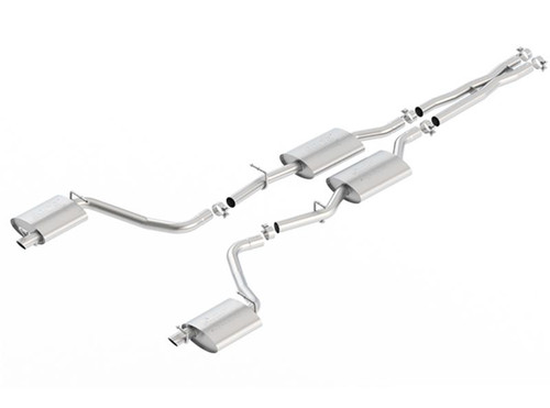 Borla 2015 Dodge Challenger 3.6L V6 ATAK Catback Exhaust No Tips Factory Valance - bor140650