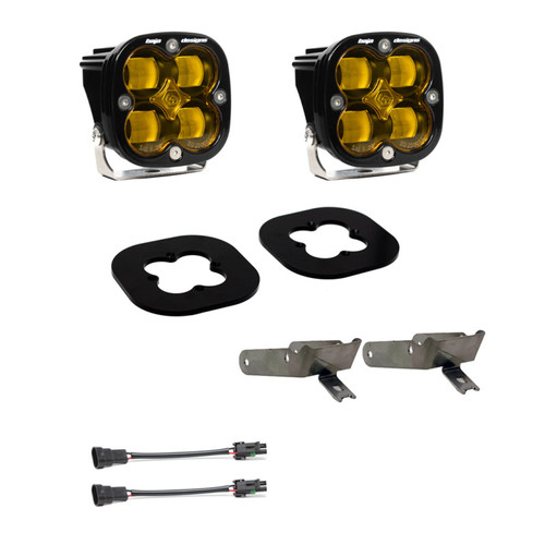 Baja Designs 11-16 Ford Super Duty Fog Pocket Kit - Amber - baj447731