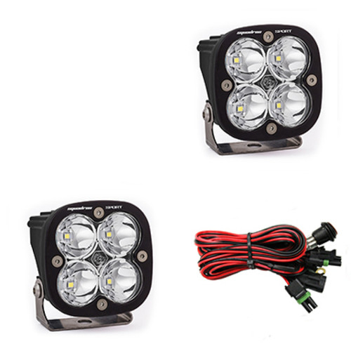Baja Designs Squadron Sport Spot LED Light Pods - Clear - baj557801