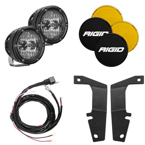 RIGID 2010-2020 Toyota 4Runner A-Pillar Light Kit, Includes 4In 360-Series Drive - 46704