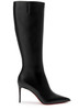 Christian Louboutin Boot Black Cate Flat Knee High Chain Detail 39 / 9 –  Mightychic