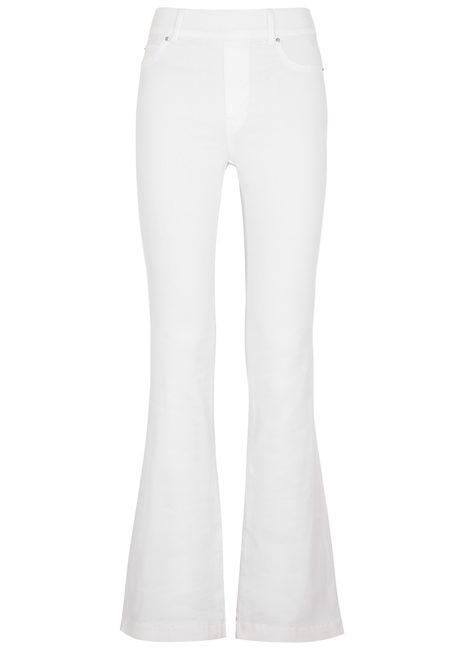 SPANX White flared jeans