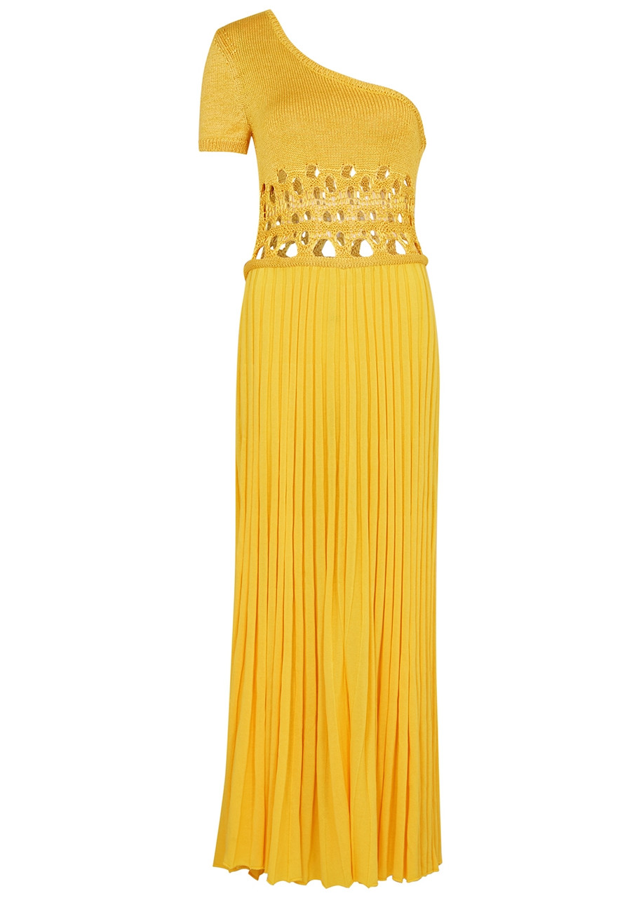 パーティードレス CHRISTOPHER ESBER one-shoulder dress with cut-out and CHRISTOPHER ESBER Spiral one-shoulder cutout emellished
