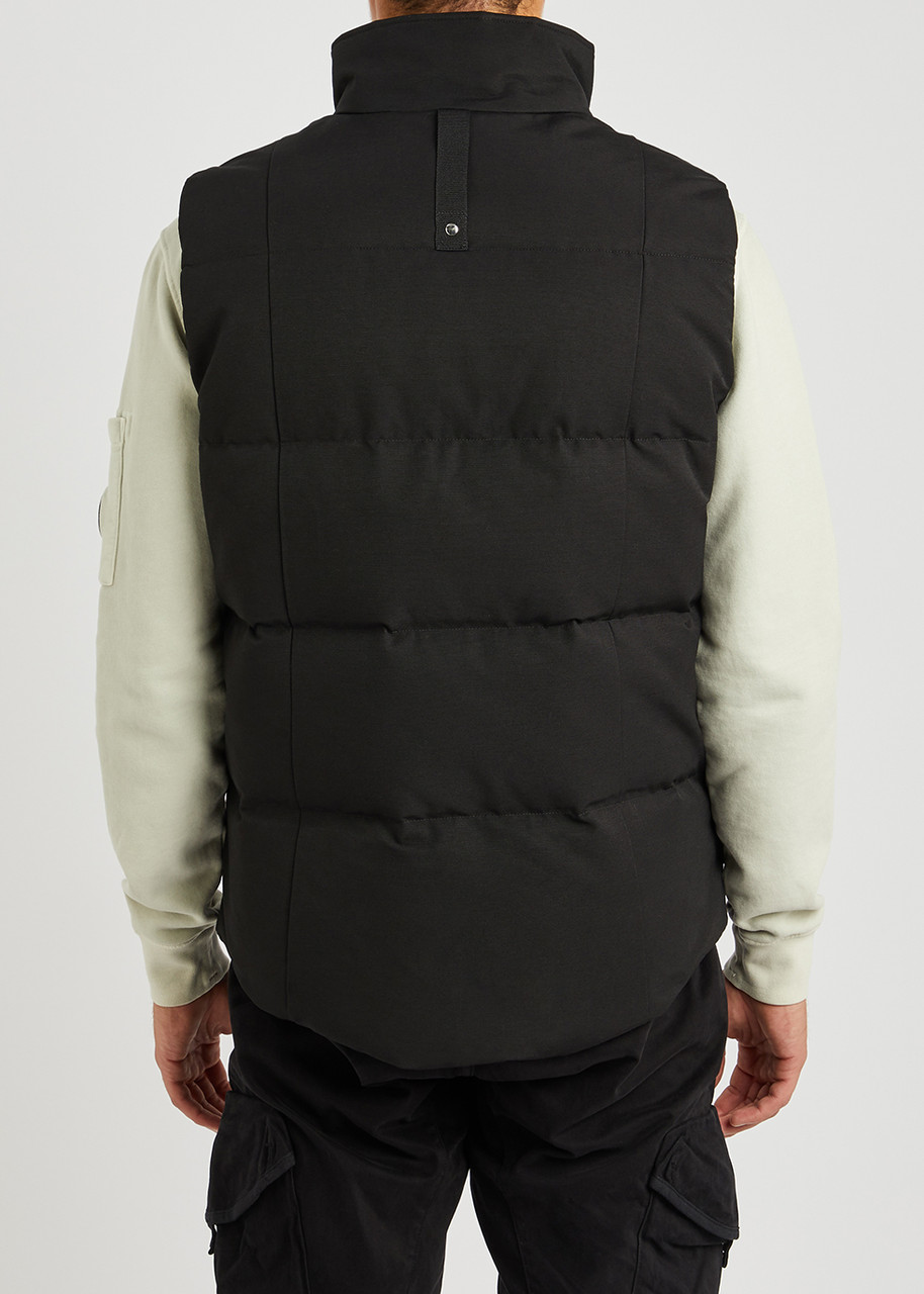 MOOSE KNUCKLES Montreal black quilted cotton-blend gilet | Harvey