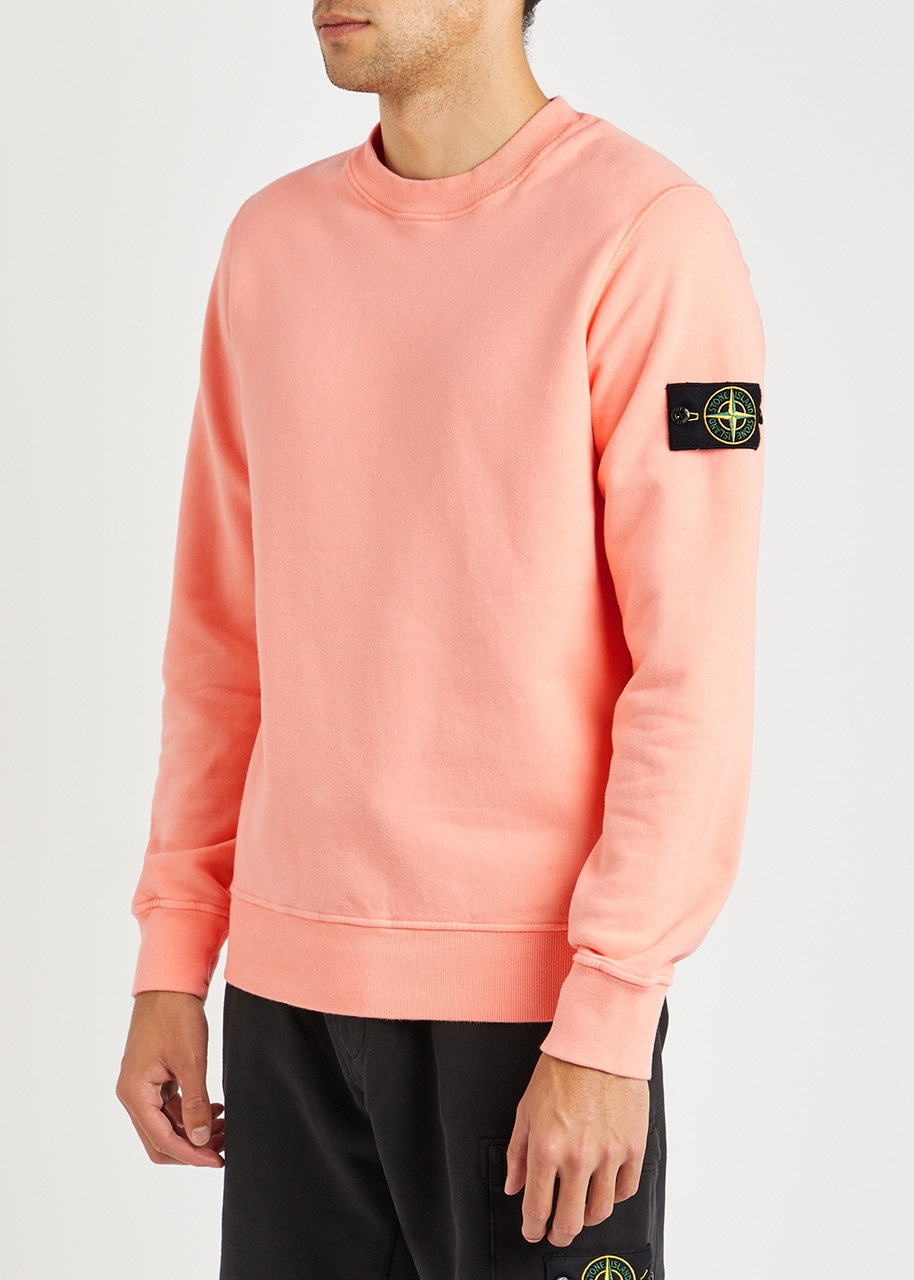 https://www.harveynichols.com/brand/stone-island-/498160-peach-logo-cotton-sweatshirt/p4316402/