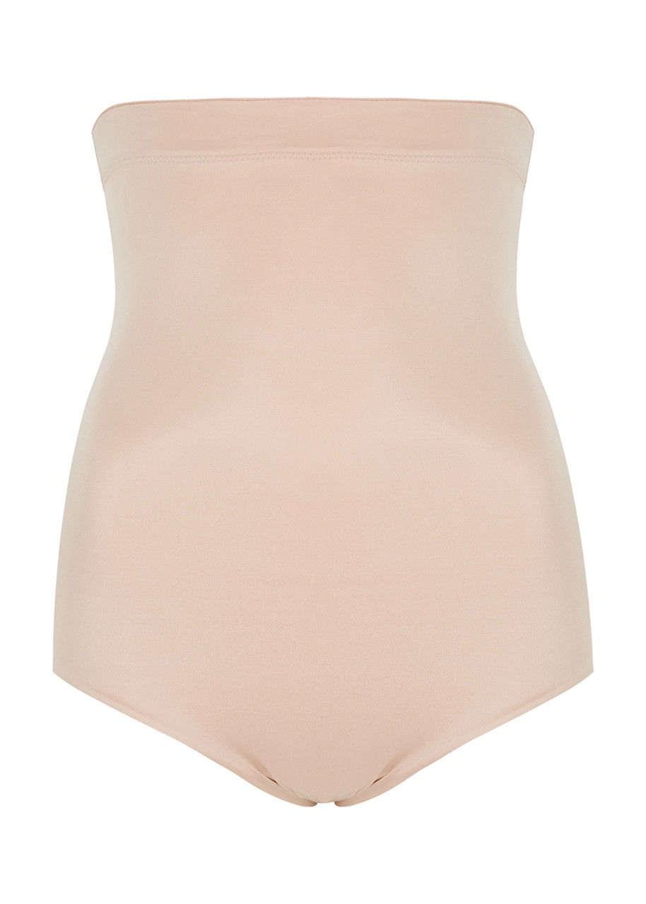 Spanx Suit Your Fancy Plunge Stretch-jersey Body In Champagne