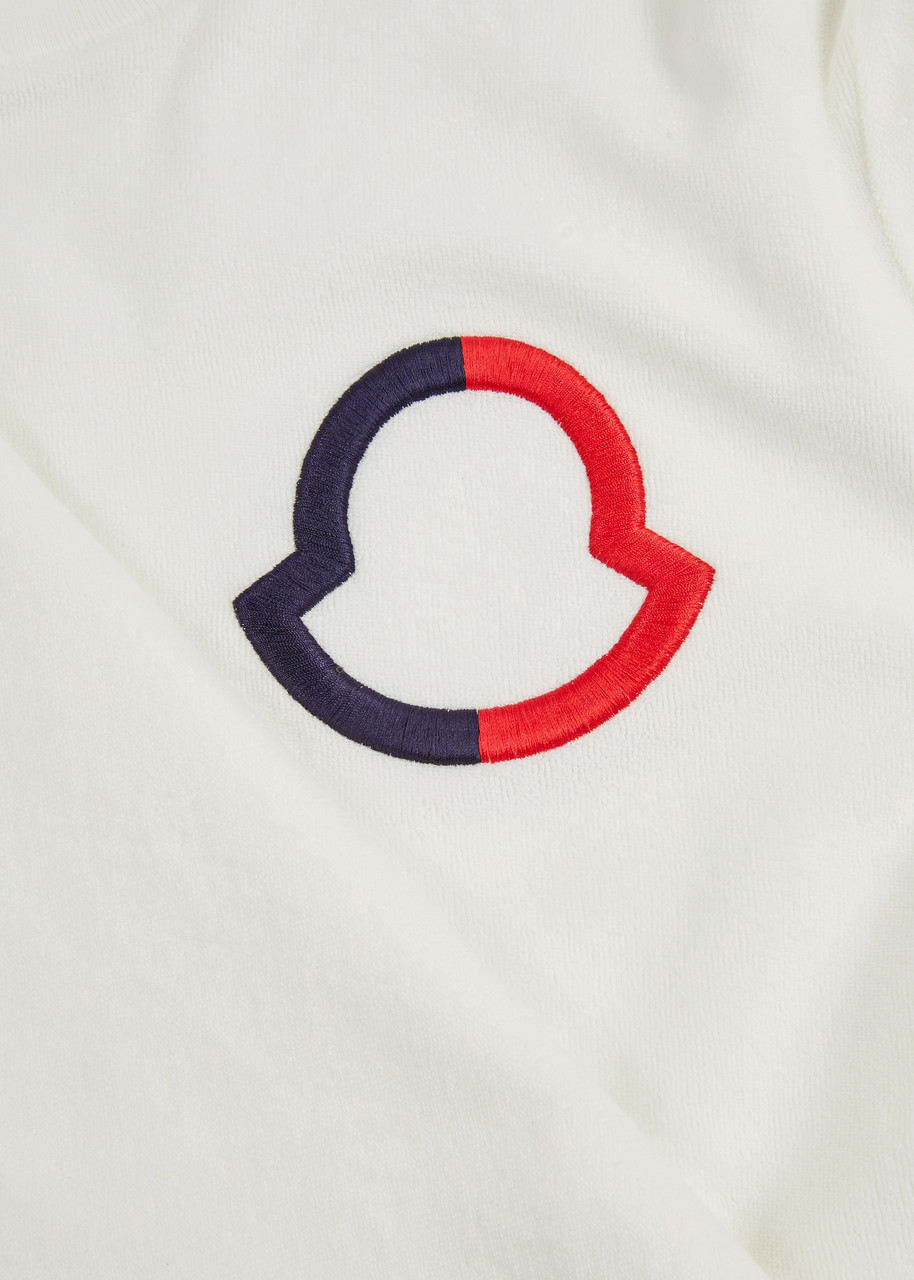 未使用　モンクレール　Top Embroidered Logo Canotta Moncler Embroidered Varsity Logo Cotton T-shirt