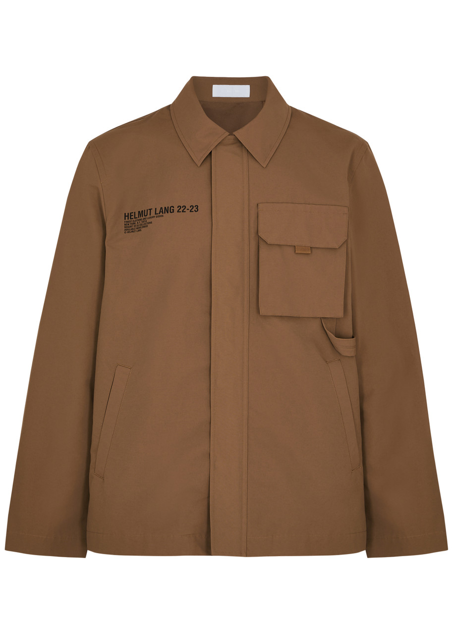ジャケット・アウター HELMUT LANG patch pocket coats jackets HELMUT LANG Logo cotton-blend jacket | Harvey Nichols