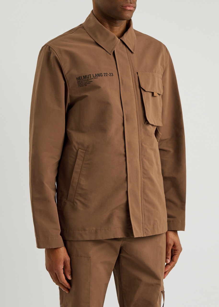 HELMUT LANG Logo cotton-blend jacket | Harvey Nichols