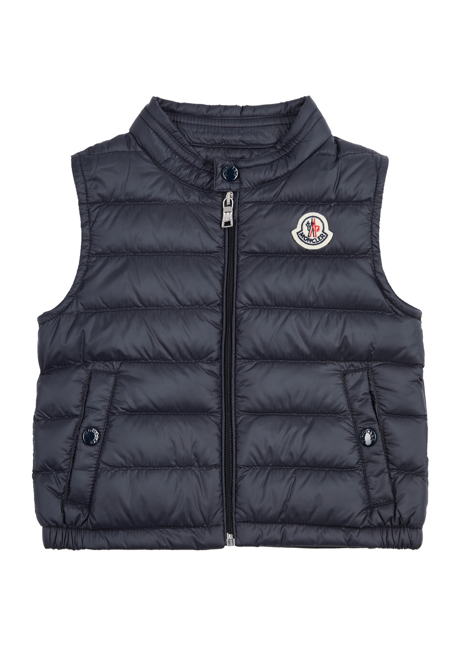 Padded Gilet Kids Designer Gilet MONCLER KIDS Gui Quilted Shell
