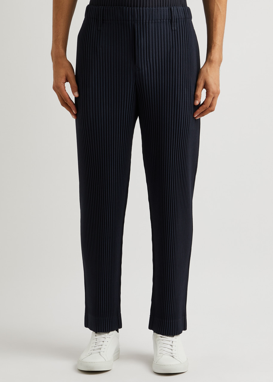 HOMME PLISSÉ ISSEY MIYAKE Pleated straight-leg trousers | Harvey