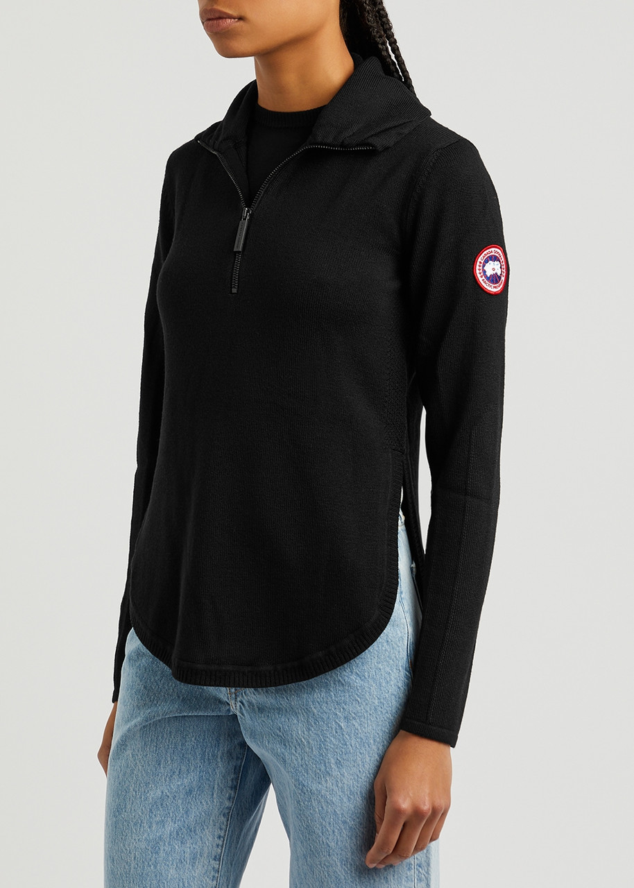 CANADA GOOSE Fairhaven half-zip wool jumper | Harvey Nichols
