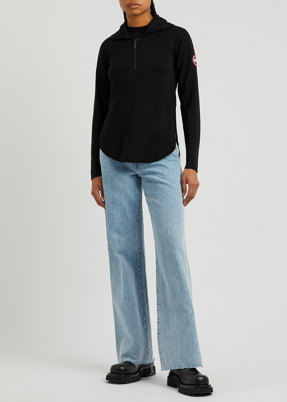 CANADA GOOSE Fairhaven half-zip wool jumper | Harvey Nichols