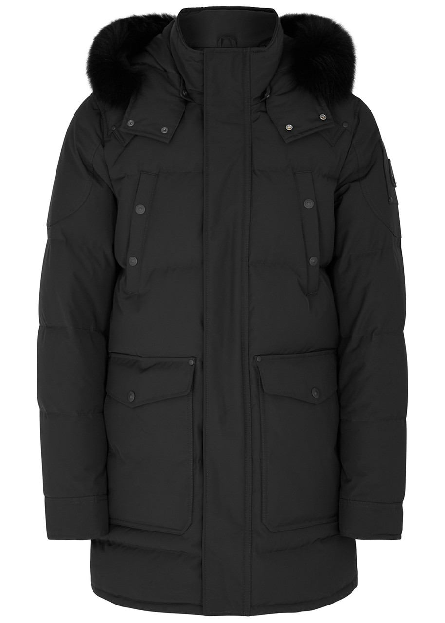 MOOSE KNUCKLES Big Ridge fur-trimmed quilted coat | Harvey Nichols