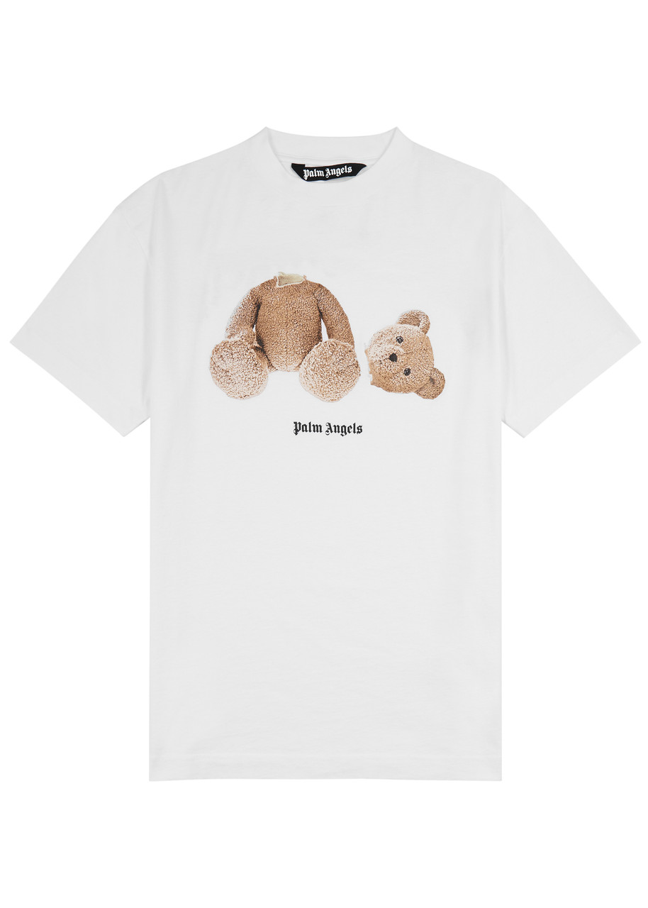 PALM ANGELS Bear-print cotton T-shirt