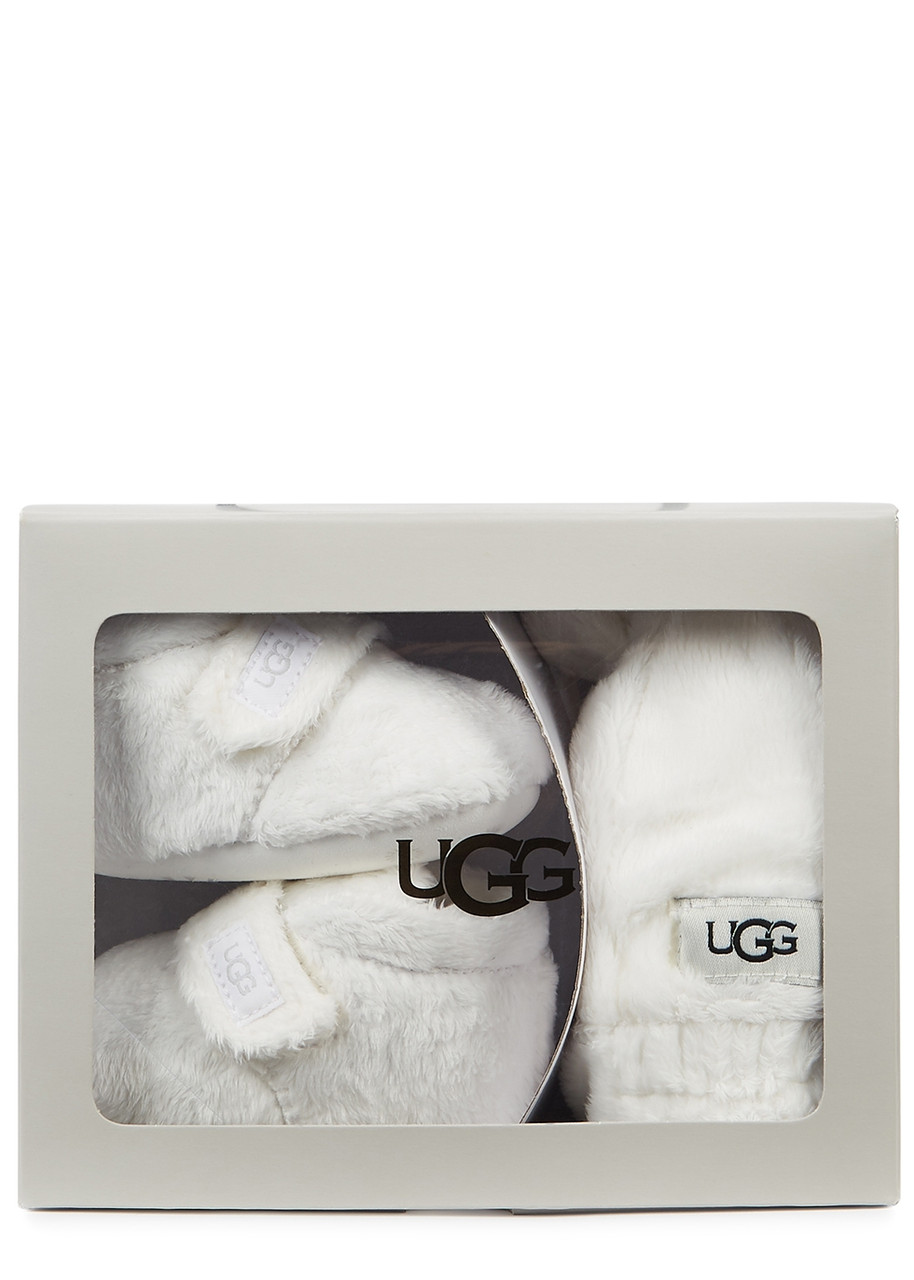 UGG Bixbee faux fur hat and boots set Harvey Nichols