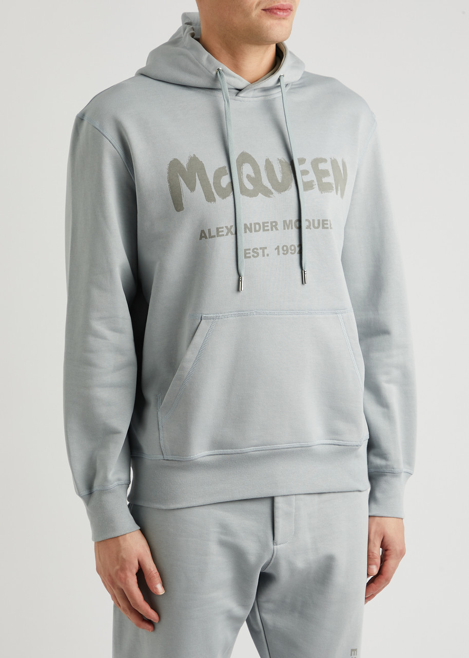 ALEXANDER MCQUEEN Logo hooded cotton sweatshirt | Harvey Nichols