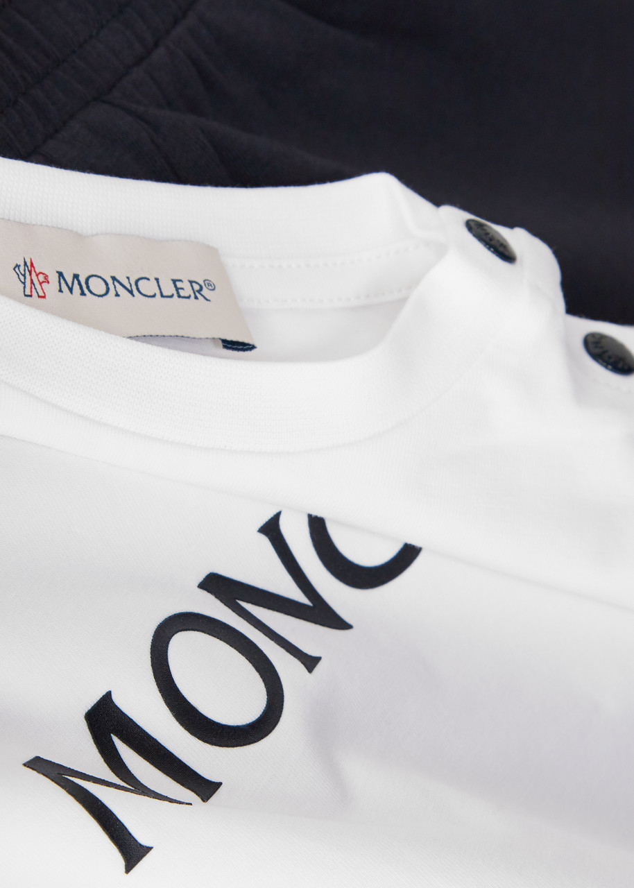 MONCLER KIDS Stretch-cotton T-shirt and shorts set | Harvey Nichols