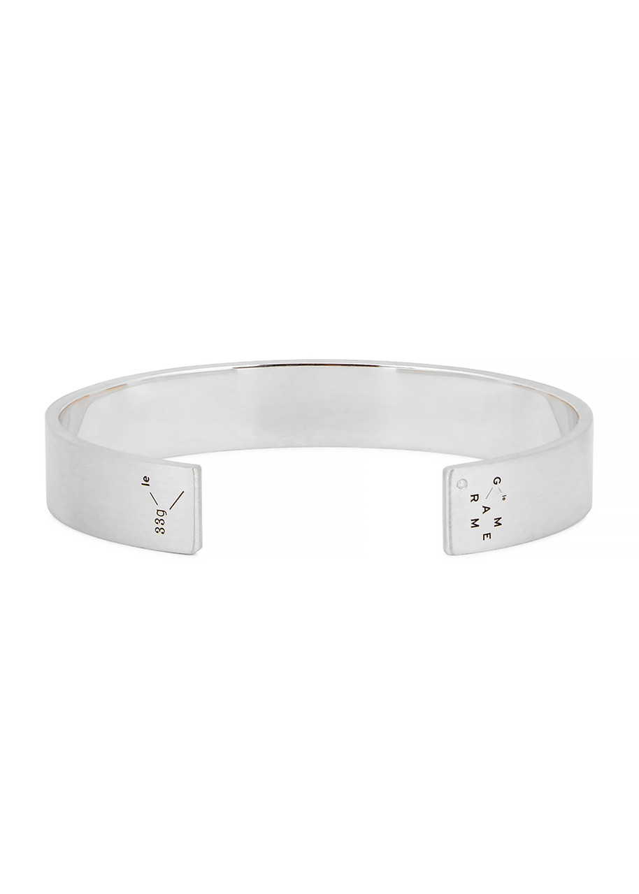 LE GRAMME 33g brushed sterling silver ribbon bracelet