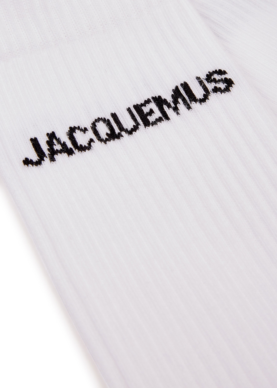JACQUEMUS Les Chaussettes logo cotton-blend socks | Harvey JACQUEMUS Les Chaussettes logo cotton-blend socks | Harvey