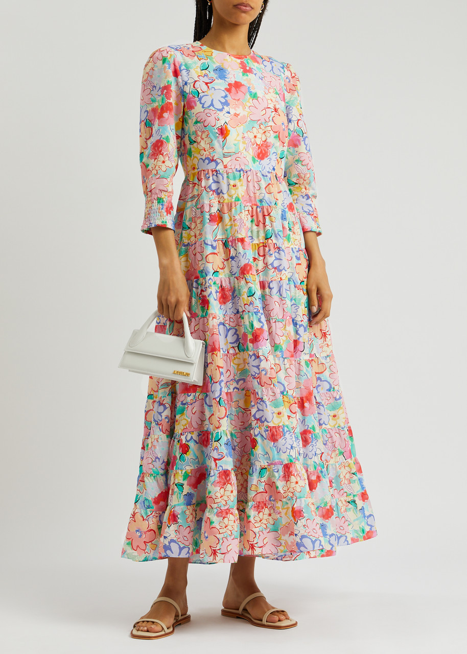 RIXO Kristen floral-print cotton maxi dress | Harvey Nichols