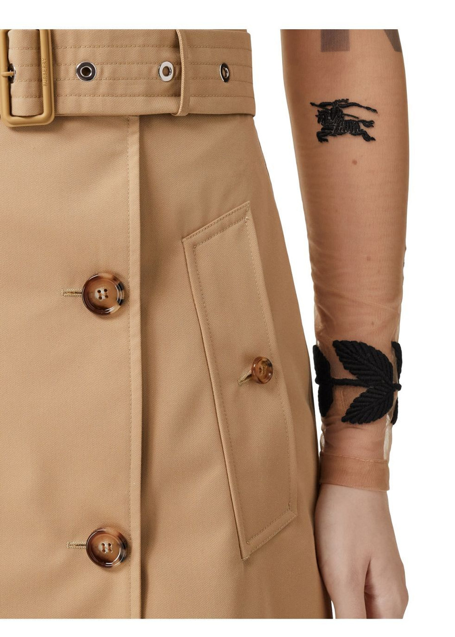 【関税&送料込み】Burberry Trench Skirt BURBERRY Cotton gabardine trench skirt | Harvey Nichols